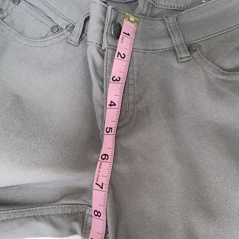 Prana Briann Moto Pants Women’s 2 Grey Charcoal Skinny Hiking Outdoor Stretch - Picture 5 of 7
